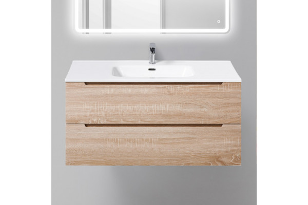 Тумба с раковиной BelBagno Etna 100 rovere bianco
