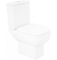 Унитаз-компакт BelBagno Aurora BB8604CPR/SC безободковый, с микролифтом, бачок BB8604T