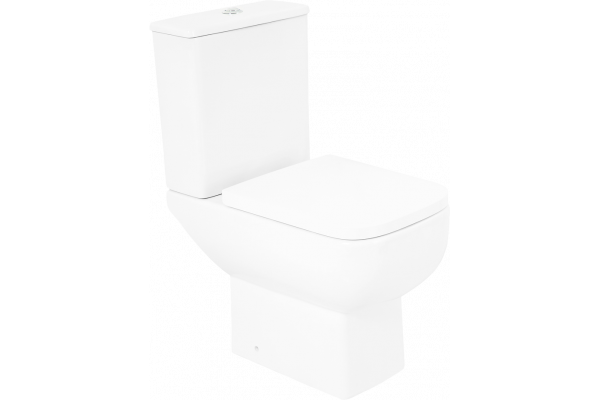 Унитаз-компакт BelBagno Aurora BB8604CPR/SC безободковый, с микролифтом, бачок BB8604T