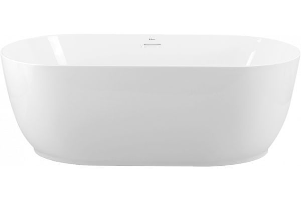 Акриловая ванна BelBagno BB413 150x80 см, отдельностоящая, овальная, со сливом-переливом, с донным клапаном