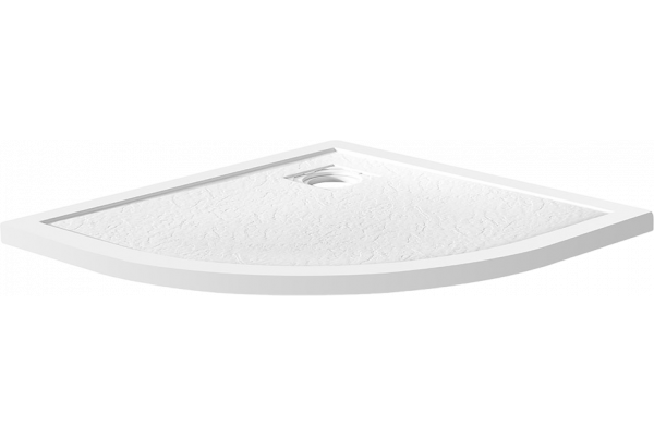 Поддон для душа BelBagno Uno R 80х80, белый, с сифоном
