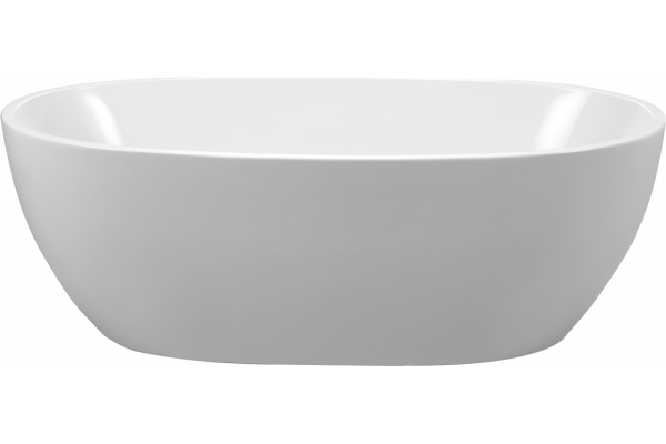 Акриловая ванна BelBagno BB69-1700-W0 170x80 см, отдельностоящая, овальная, с ножками, с донным клапаном