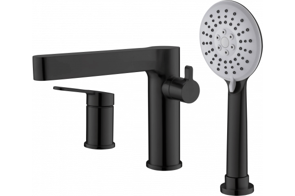 Смеситель на борт ванны BelBagno Delta DEL-BVD3-NERO