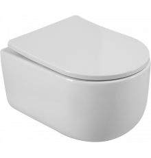 Унитаз подвесной BelBagno Soft BB084CH-TOR безободковый, крышка BB2031SC с микролифтом