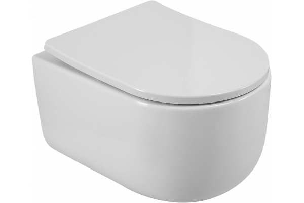 Унитаз подвесной BelBagno Soft BB084CH-TOR безободковый, крышка BB2031SC с микролифтом