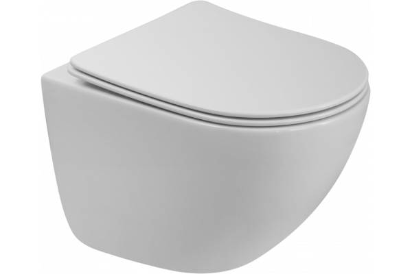 Унитаз подвесной BelBagno Amanda BB051CH-TOR-FC безободковый, крышка BB051SC с микролифтом
