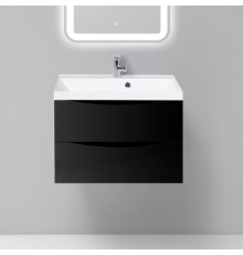 Тумба с раковиной BelBagno Marino 70 nero lucido