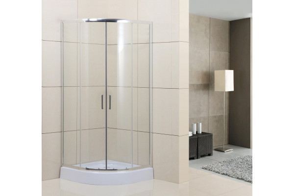 Душевой уголок BelBagno Uno -195 R 2 80 C Cr стекло прозрачное