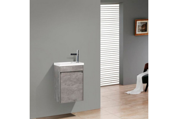 Тумба с раковиной BelBagno Pietra Mini 46 L stucco cemento