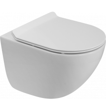 Унитаз подвесной BelBagno Amanda BB051CH-TOR-FC безободковый, крышка BB2111SC с микролифтом