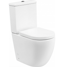 Унитаз-компакт BelBagno Amanda BB051CPR безободковый, крышка BB865SC с микролифтом, бачок BB051T