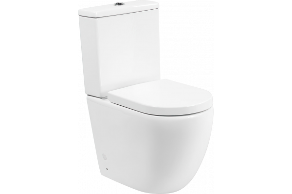 Унитаз-компакт BelBagno Amanda BB051CPR безободковый, крышка BB865SC с микролифтом, бачок BB051T