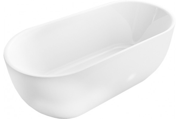 Акриловая ванна BelBagno BB70-1700-800 170x80 см, отдельностоящая, овальная, с ножками, со сливом-переливом