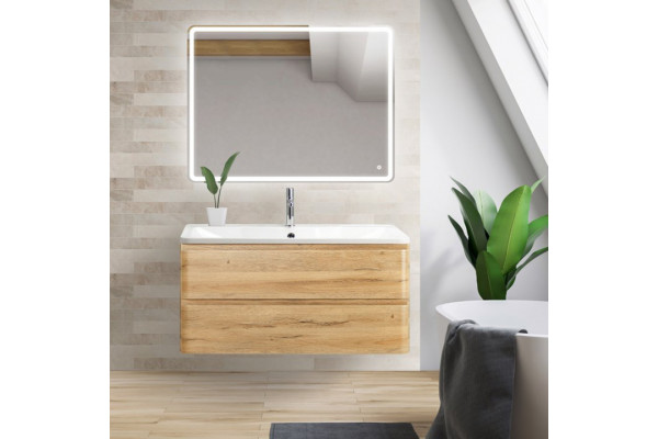 Мебель для ванной BelBagno Albano 90 подвесная, rovere rustico
