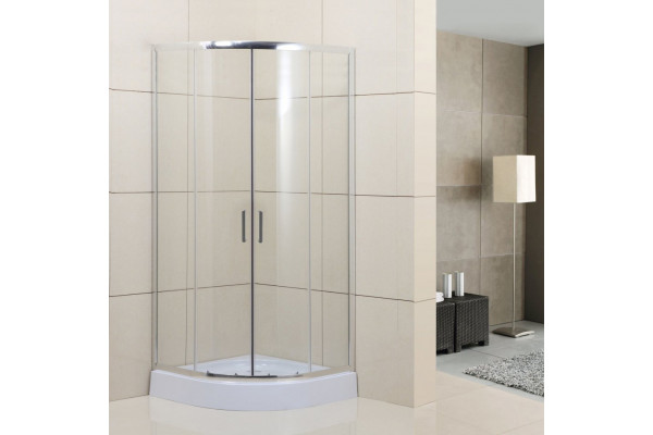 Душевой уголок BelBagno Uno 195 R 2 100 C Cr стекло прозрачное