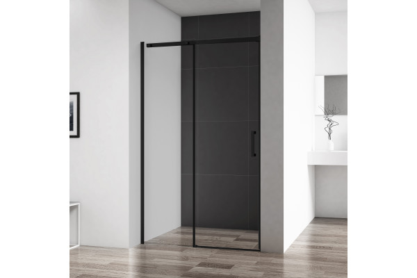 Душевая дверь в нишу BelBagno Acqua BF-1-120-C-NERO черная матовая