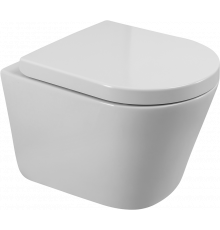 Унитаз подвесной BelBagno Flay-r BB053CH-TOR-FC безободковый, крышка BB865SC с микролифтом