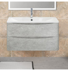 Тумба с раковиной BelBagno Acqua 80 подвесная, cemento verona grigio
