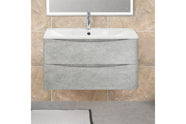Тумба с раковиной BelBagno Acqua 80 подвесная, cemento verona grigio