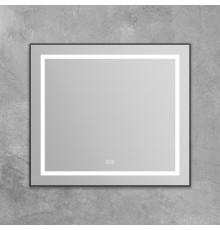 Зеркало BelBagno Kraft SPC-KRAFT-885-785-TCH-WARM-NERO черное, с подогревом