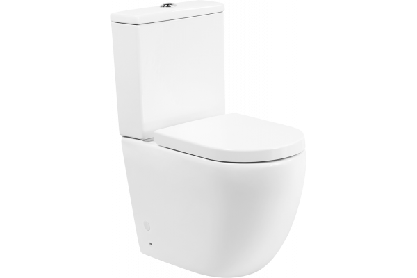 Унитаз-компакт BelBagno Amanda BB051CPR безободковый, крышка BB105SC с микролифтом, бачок BB051T