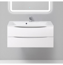 Тумба с раковиной BelBagno Marino 100 bianco lucido, подвесная