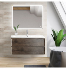 Мебель для ванной BelBagno Albano 80 подвесная, robere nature grigio