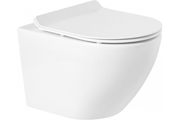 Унитаз подвесной BelBagno Sfera-r BB046CHR безободковый, крышка BB2111SC с микролифтом