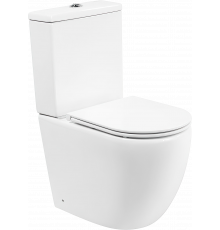 Унитаз-компакт BelBagno Amanda BB051CPR безободковый, крышка BB870SC с микролифтом, бачок BB051T