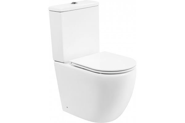 Унитаз-компакт BelBagno Amanda BB051CPR безободковый, крышка BB870SC с микролифтом, бачок BB051T