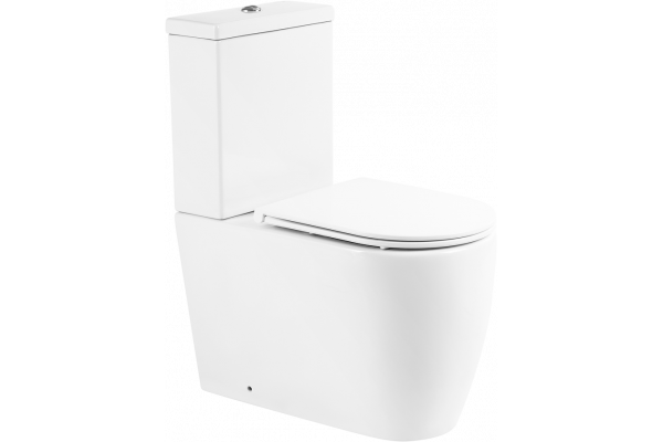 Унитаз-компакт BelBagno Marino BB105CPR безободковый, крышка BB870SC с микролифтом, бачок BB105T