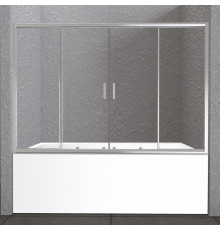 Шторка на ванну BelBagno Unique VF-2-150/180-140-C-Cr стекло прозрачное