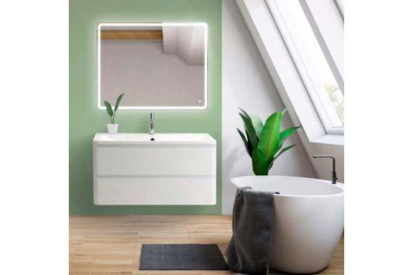 Мебель для ванной BelBagno Albano 90 подвесная, bianco lucido