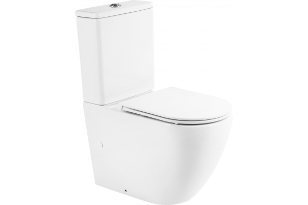 Унитаз-компакт BelBagno Sfera-r BB2141CPR безободковый, крышка BB870SC с микролифтом, бачок BB2141T
