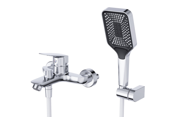Смеситель для ванны с душем BelBagno Due VASM-CRM хром