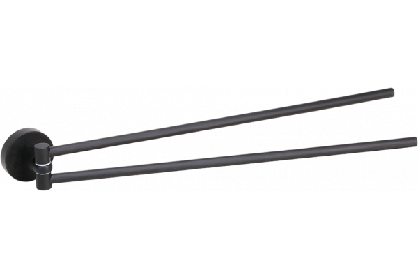 Полотенцедержатель Bemeta Dark 104204190 двойной, поворотный, black