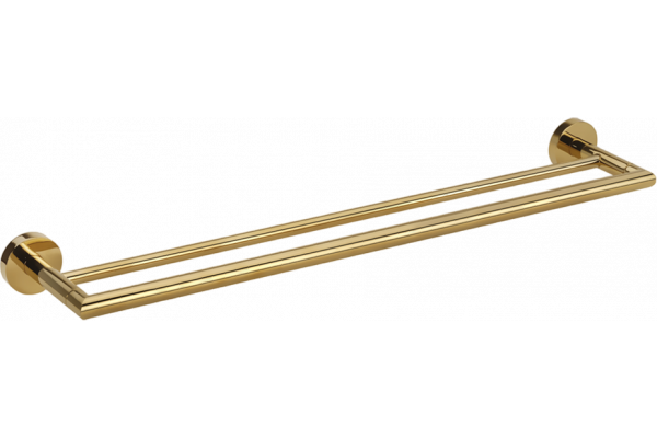 Полотенцедержатель Bemeta Brilo 161204052 двойной, gold polished
