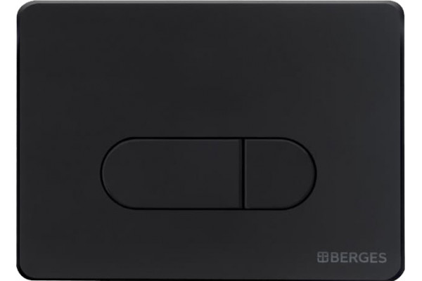 Кнопка смыва Berges Novum D5 чёрный, матовый