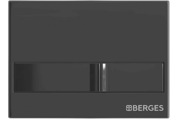 Кнопка смыва Berges Novum L6 чёрный глянец
