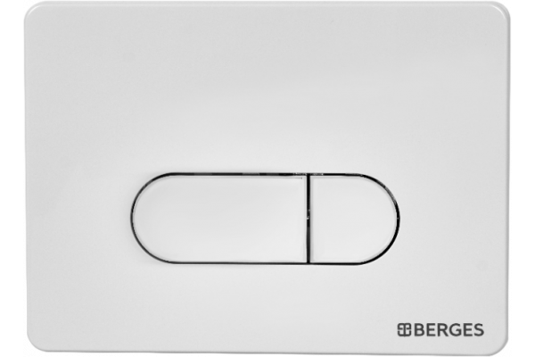 Кнопка смыва Berges Novum D4 soft touch белая