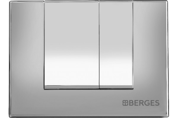 Кнопка смыва Berges Novum S2 хром, матовый