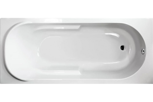 Акриловая ванна Berges Lumbo 170x75 см, с ножками