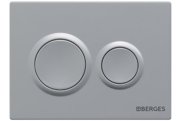 Кнопка смыва Berges Novum O2 хром матовый