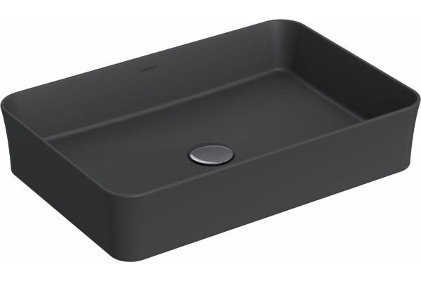 Раковина Berges Ego SL, 55x37 матовый антрацит