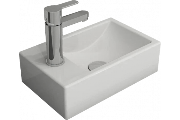 Рукомойник BOCCHI Mini 1418-001-0326 L, глянцевый белый