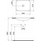 Мебельная раковина BOCCHI Scala Arch 1006-001-0125 глянцевая белая
