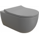 Унитаз подвесной BOCCHI V-Tondo 1416-006-0129 серый матовый, с крышкой A0336-006 с микролифтом