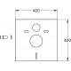 Комплект Унитаз подвесной BOCCHI V-Tondo 1416-001-0129 белая глянцевая + Крышка A0336-001 с микролифтом, глянцевая белая + Шумоизоляция Grohe + Инсталляция Solido 38811KFO 3 в 1 с кнопкой смыва