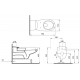 Унитаз подвесной BOCCHI Care&Confort 2011-001-0129 глянцевый белый, с микролифтом