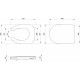 Унитаз подвесной BOCCHI Care&Confort 2011-001-0129 глянцевый белый, с микролифтом